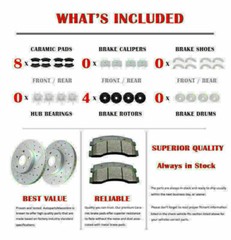Front Rear Brake Rotors and Pads Fit GMC Terrain Chevrolet Equinox Brakes Kits