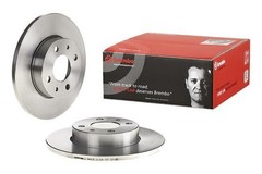 2X Brembo 08.4917.10 Rear Solid Brake Discs Fits Alfa Romeo 145 146 155 33