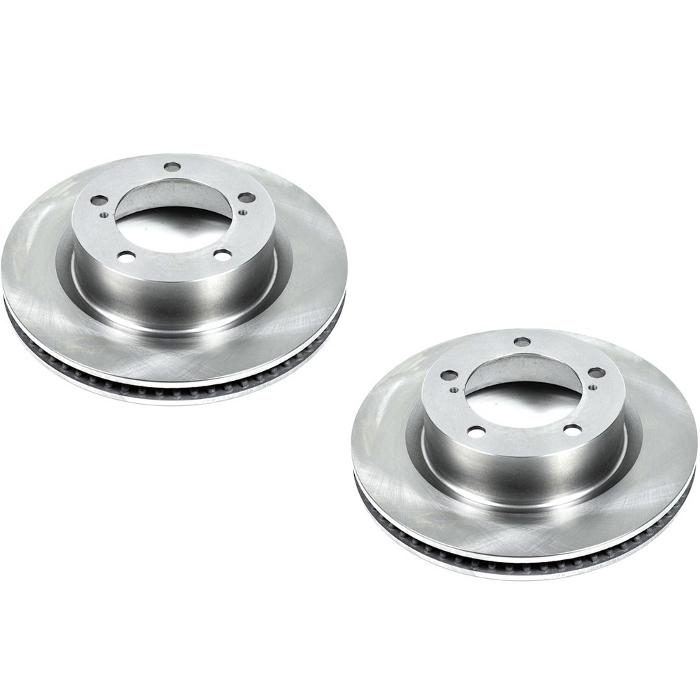 SET-P15JBR1312-2 Powerstop 2-Wheel Set Brake Discs Front for Toyota Land Cruiser