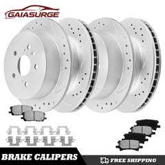 Front Rear Disc Rotor Brake Pads fits Lexus RX330 RX350 RX400h Toyota Highland
