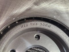 (QTY 2) Brake Disc Rotor Min Thick 30MM 44620-42095 12941, Cast iron