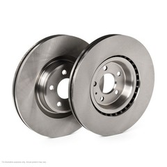 2x APEC Front Brake Discs For AUDI A6 C7 Avant (4G5, 160kW/218HP/2967cc DSK3048