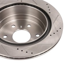 Rear Drill Brake Rotors Metallic Pads 2007-2013 Fits Cadillac Escalade Ext Esv