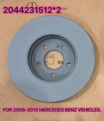 Gen Mercedes Left & Right Rear 2 Disc Brake Rotors W204 C230 C250 C300 USA