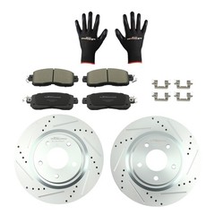 Front Brake Rotors+Ceramic Brake Pads Kit for Nissan Altima 2013-2023 D1650