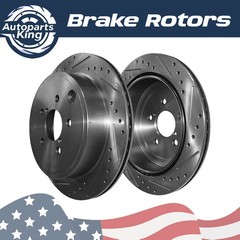 11.20″ Rear Drilled & Slotted Disc Brake Rotors for Mini Cooper 2014-2019 1.5L