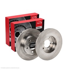 2x APEC Rear Brake Discs Fits OPEL ASTRA J Sports Tourer 125kW/170HP/1598cc
