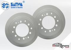 SANWA SET OF 2 REAR BRAKE ROTOR GEOMET COATED 312 mm FOR LEXUS GX460 10-21 4.6L