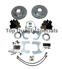 New 8 3/4 in Rear Disc Brake Kit For A Body B Body E Body Drilled Slot Rotors