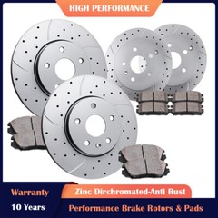 Front Rear Brake Disc Rotors and Pads Kits for Chevrolet Equinox GMC Terrain