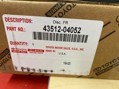 2005-2015 TOYOTA TACOMA PRERUNNER 6 LUG OEM FRONT BRAKE ROTORS & TCMC BRAKE PADS