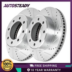 14.17 in Front Drilled Disc Brake Rotors for Ram 2500 3500 2011 2012 2013 – 2021