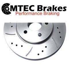 Peugeot 807 2.2 HDI 02- Front Brake Discs & Pads Perforated Grooved