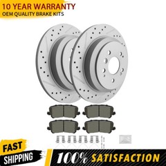 For 2016-2023 Honda Pilot Ridgeline Passport Rear Brake Rotors Ceramic Pads Kits