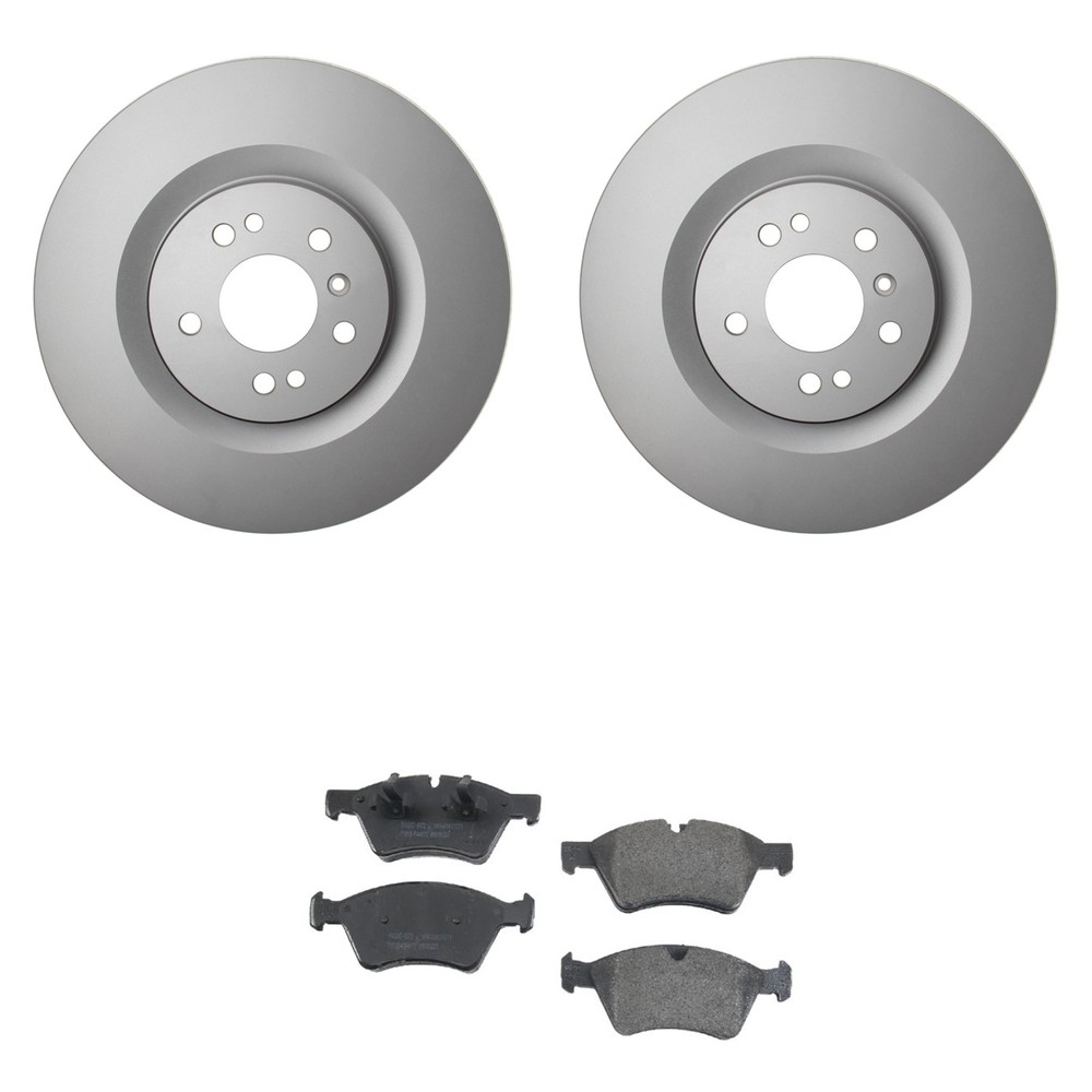 Hella Pagid Front 350mm Rotors Low-Met Disc Brake Pad Kit For X164 GL320 GL450