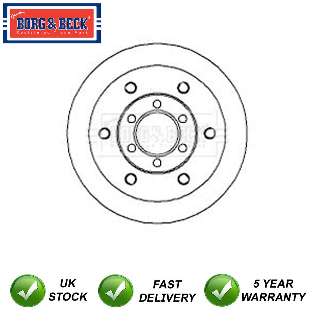1x Brake Disc Front Borg & Beck Fits Iveco Daily 2.3 D 2.5 2.8 3.0 93831918
