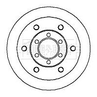 Fits Iveco Daily 1990-2007 2.3 D 2.5 2.8 3.0 MFD Front 1x Brake Disc 93831918