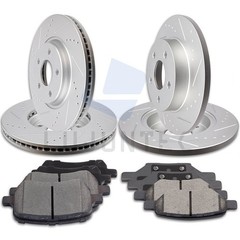 Front Rear Ceramic Pads And Rotors Brake For Chevrolet Pontiac G5 Saturn Aura