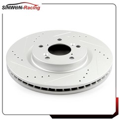 Front&Rear Brake Rotors Drilled Slotted For 2011 2012 2013 2014 Honda Odyssey