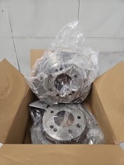 2x BOSCH 0986479508 Brake Disc Rear Solid Oiled With Bolts Fits Hyundai Kia