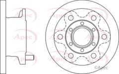 Brake Disc Front Apec Fits Iveco Daily 1989-2006 2.3 D 2.5 2.8 3.0 42470842