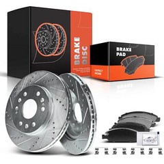 Front Drilled Brake Rotors & Brake Pad for Chevrolet Avalanche GMC Sierra 1500