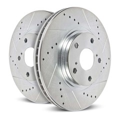 PowerStop JBR1396XPR Evolution Drilled & Slotted Rotors for Toyota 4Runner &