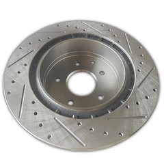 12.13 inch 308MM Rear DRILLED Brake Rotor Fit EX35 G25 G35 G37 M35 M45 350Z 370Z