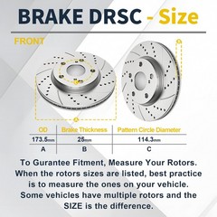 Front Brake Rotors Pads Kit for Lexus HS250H 2010-2012 SCION XB 2008-2015 275mm