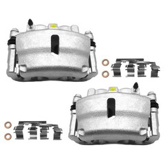 Front Brake Rotors Ceramic Pads + Calipers for 2006-2009 Chevy Trailblazer Envoy