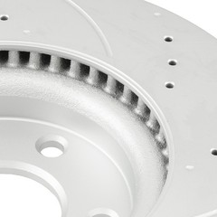 2x 300mm Front Drilled Slotted Brake Rotors For 2013-2020 Ford Fusion 54196
