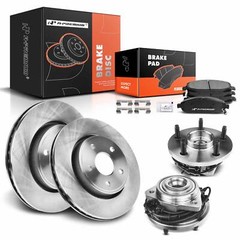 A-Premium Front Disc Brake Rotor & Pad + Wheel Hub for Jeep Commander 2006-2010