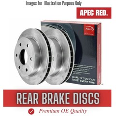 Brake Discs Pair Rear FOR MINI R55 CLUBVAN 1.6 2.0 12->14 Diesel Petrol Apec