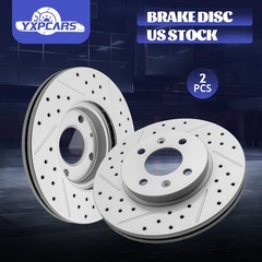 256mm Front Disc Brake Rotors Set for Dodge Attitude Hyundai Accent Kia Rio