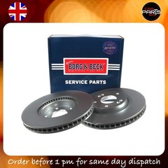 BRAKE FOR HYUNDAI GRANDEUR SONATA TUCSON & MORE DISCX2 BORG BECK FRONT