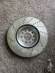 340x30mm 5×112 Drilled And Slotted Brake Rotors