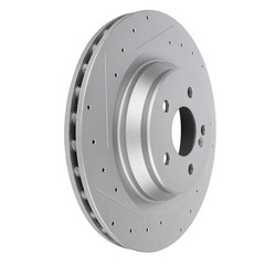 2pcs Rear Discs Brake Rotors Fits 2012-2013 Mercedes-Benz S550 Drilled & Slotted