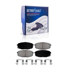 280mm Front and Rear DRILLED Disc Rotors Brake Pads for 2010-2013 Kia Forte 2.0L