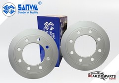 SANWA SET OF 2 REAR BRAKE ROTOR VENTED &GEOMET COATED 340mm FOR FORD F-250 05-12