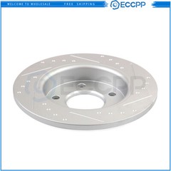 Fits 2008 2009 – 2012 Mazda 3 2.0L Rear Slotted Brake Rotors And Ceramic Pads