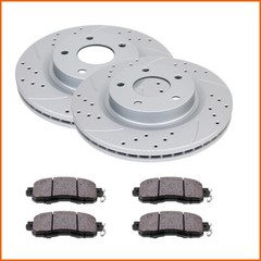 Front Brake Rotors + Ceramic Pads For 2013 2014 2015 2016 2017 Nissan Altima