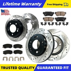 10.83″Front & 10.31″Rear Brake Disc Rotors Ceramic Pads for Hyundai Elantra 2009