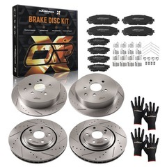 Front Rear Brake Rotors and Pads Kit for Lexus RX350 RX450h 2010-2015 S31544