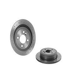 Brembo Rear Brake Kit Ceramic Pads Sensor Drilled Disc Rotors For Mini R55 R57