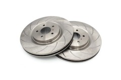 ROFU Max ST Friction Slotted Front Rotors compatible with Nissan 370Z Sport G37