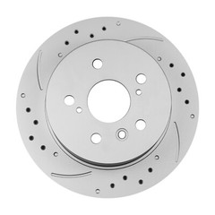 Rear Drilled Rotors Brake Pads Kit for 2008-2011 Toyota Camry Avalon Lexus ES350
