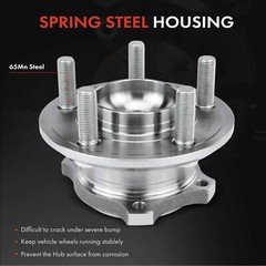 8x Rear Drilled Rotor & Brake Pad + Wheel Hub Bearing for Dodge Charger Chrysler