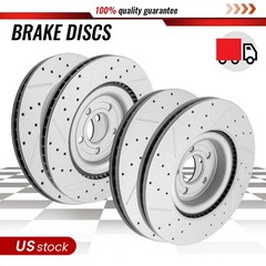 Front and Rear Brake Rotors for Explorer Police Interceptor Utility 2020 – 2025