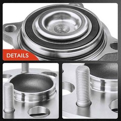 Drilled Brake Rotor&Pads + Wheel Hub Bearing for Honda CR-V 07-11 FWD 2.4L Rear
