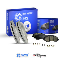 FRONT BRAKE ROTOR VENTED GEOMET D & S AND CERAMIC PAD KIT FOR JEEP COMPASS 2017